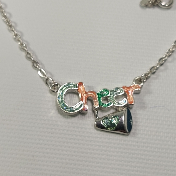 Disney Mickey Mouse Cheerleader silver tone necklace - Picture 4 of 7